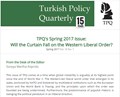 TPQ's Spring 2017 Issue: Will the Curtain Fall on the Western Liberal Order?